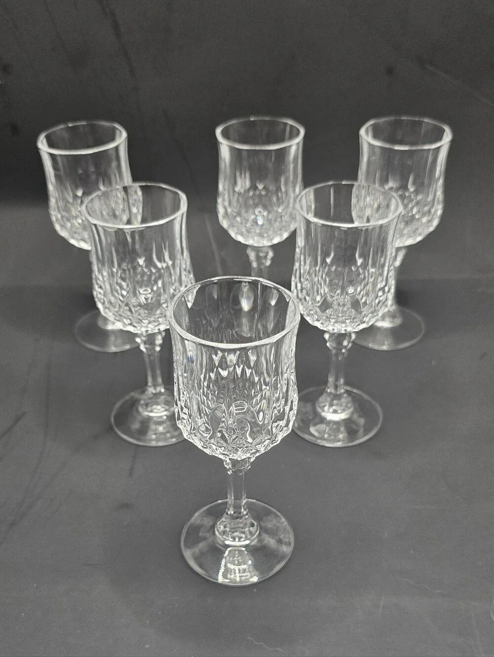 Set of 6 Vintage Cristal d'Arques-Durand Cordial / Shot Glasses 4.5